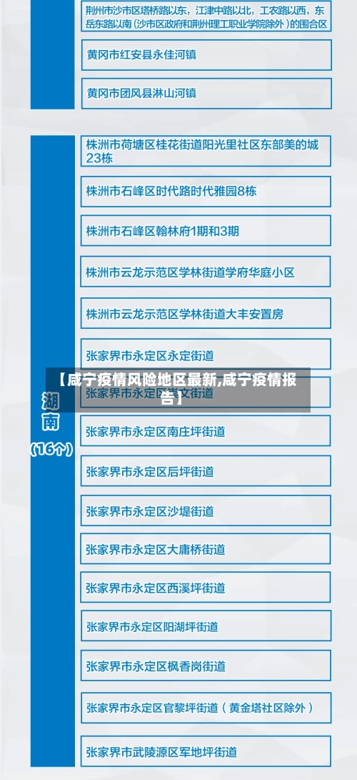 【咸宁疫情风险地区最新,咸宁疫情报告】-第2张图片