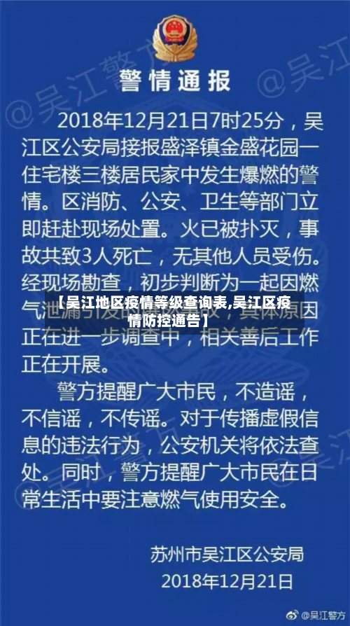【吴江地区疫情等级查询表,吴江区疫情防控通告】-第2张图片