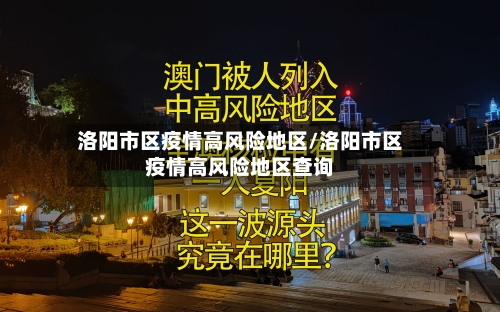 洛阳市区疫情高风险地区/洛阳市区疫情高风险地区查询