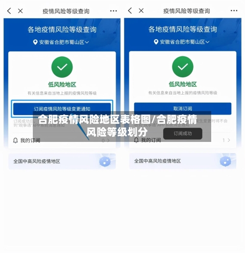 合肥疫情风险地区表格图/合肥疫情风险等级划分