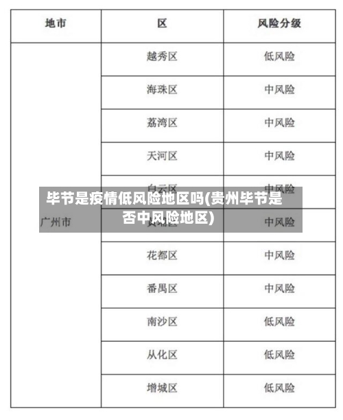 毕节是疫情低风险地区吗(贵州毕节是否中风险地区)-第2张图片