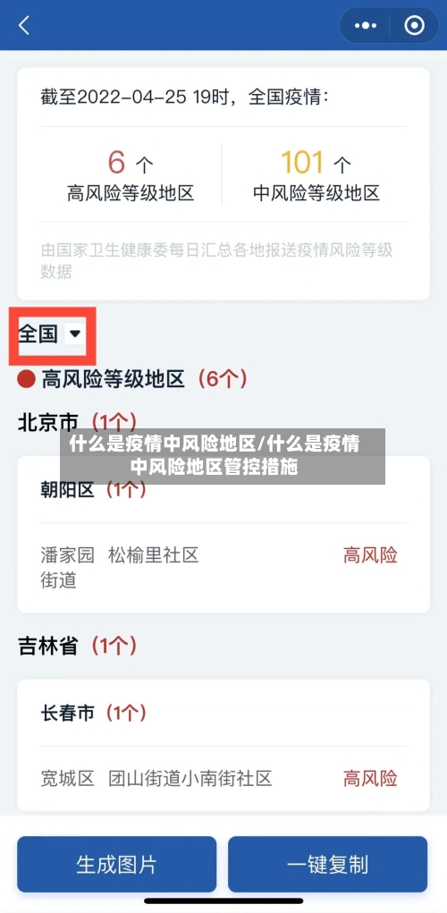 什么是疫情中风险地区/什么是疫情中风险地区管控措施
