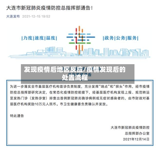 发现疫情后地区反应/疫情发现后的处置流程-第3张图片